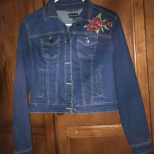 Jean Jacket with Flowers